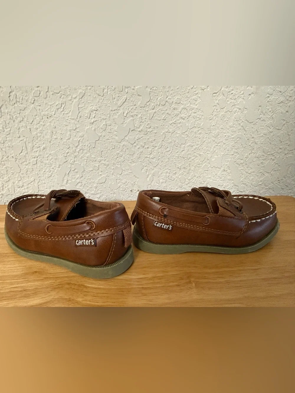 Carter's Brown Toddler Moccasin Boat Shoes